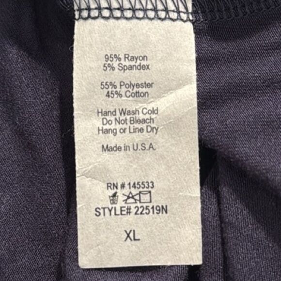 W5 Navy Blue White Tribal Trim Fringe Cuff Jersey Knit Cardigan NEW - Picture 13 of 13